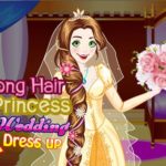 Long Hair Princess Wedding Dress up