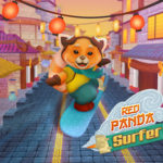 Red Panda Surfer