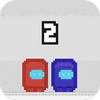 Pixel Us Red and Blue 2