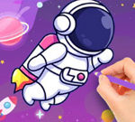 Coloring Book: Astronaut