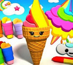 Coloring Book: Ice Cream