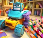 Coloring Book: Transforming Car Robot