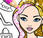 Fashion Coloring Book Glitter