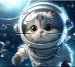 Jigsaw Puzzle: Astronaut-cat