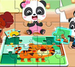 Jigsaw Puzzle: Baby Panda Play Jigsaw